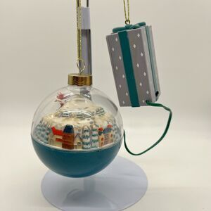 1988 Enesco Alpine Village Ornament Plane Train Winter Wonders NOT WORKING